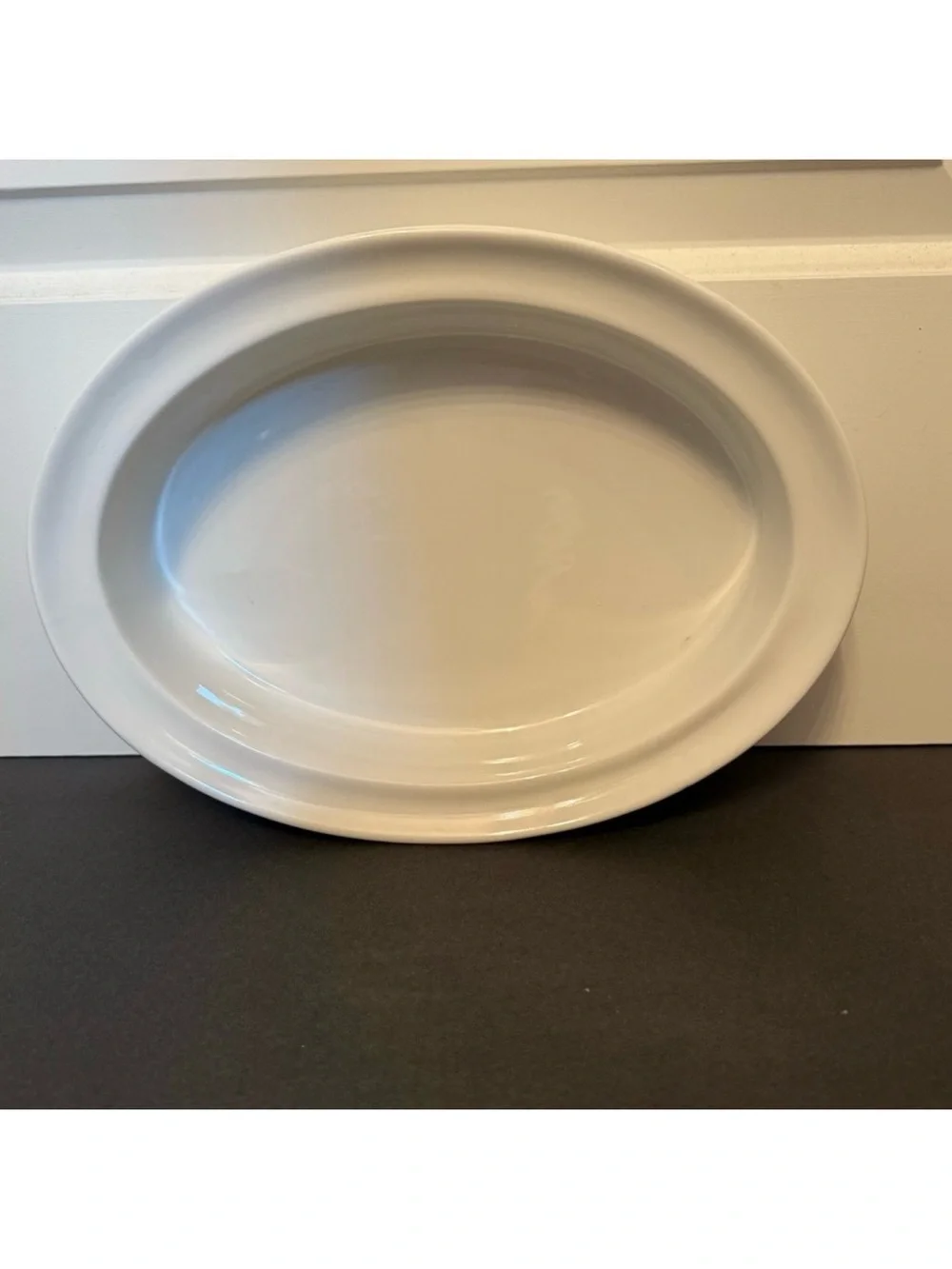 CRATE & BARREL BAKING DISH WHITE PORCELAIN OVAL HOME KITCHEN BAKEWEAR
